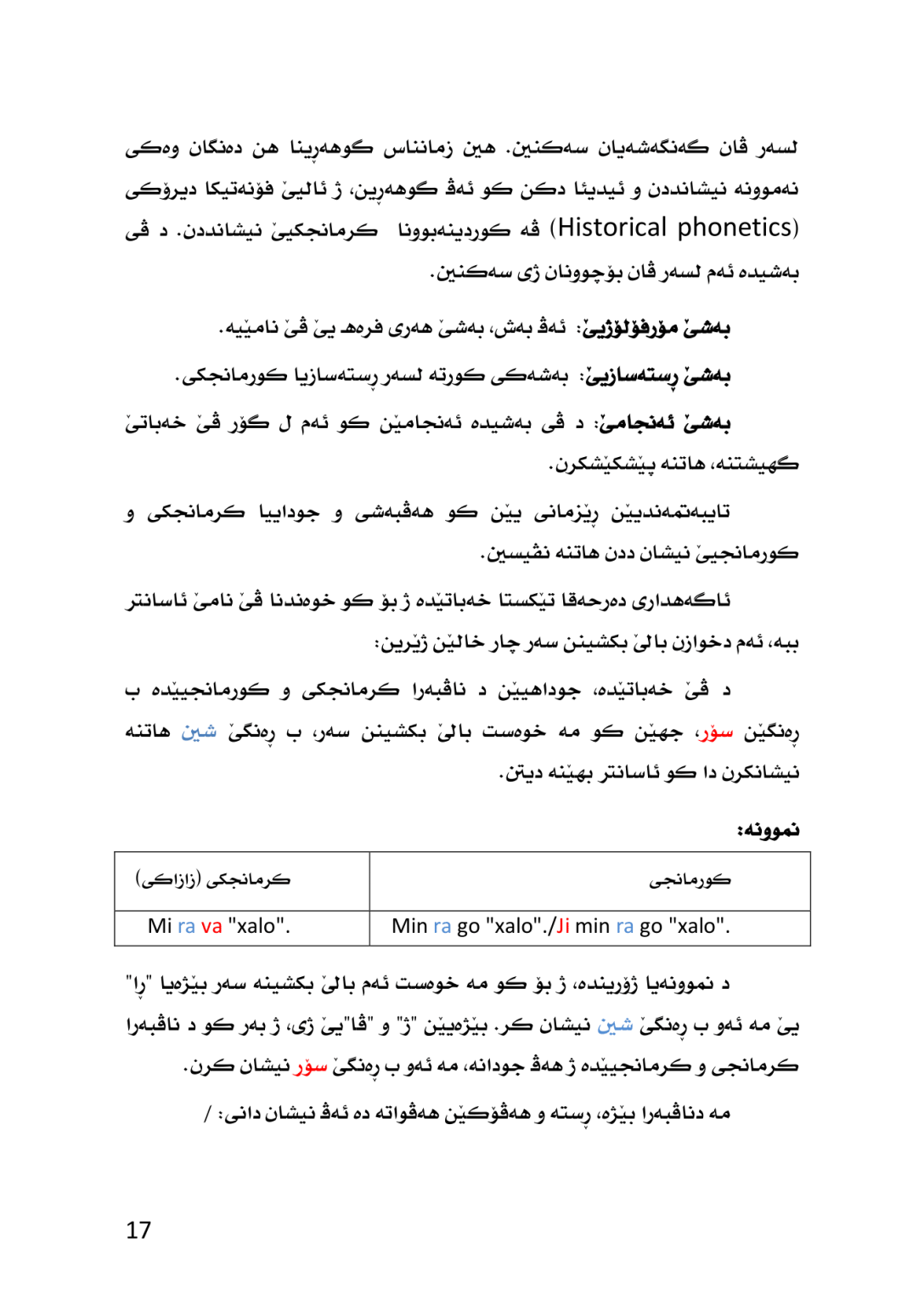 ڕێزمانا كرمانجكى (زازاكیێ) به‌راوردكرن لگه‌ل كرمانجیێ - وێنە 13